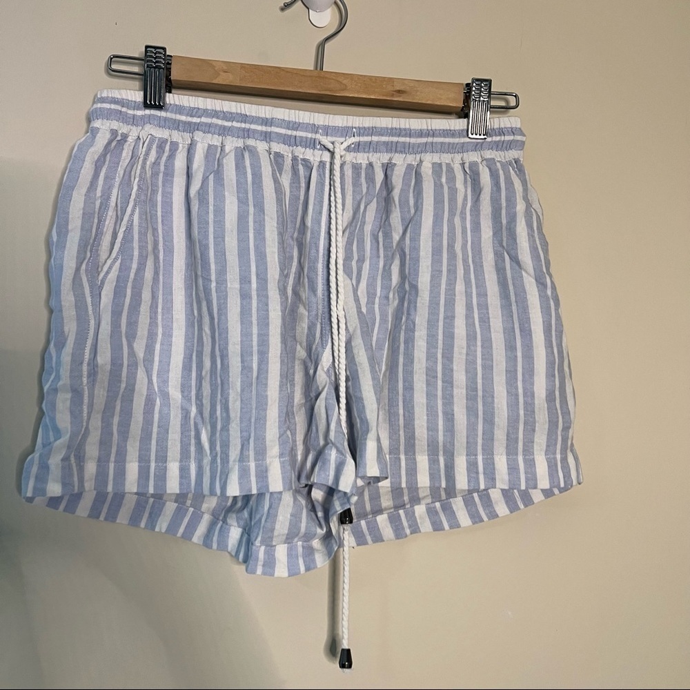 Rails Brea Holland Stripe Linen Blend Shorts Size… - image 2